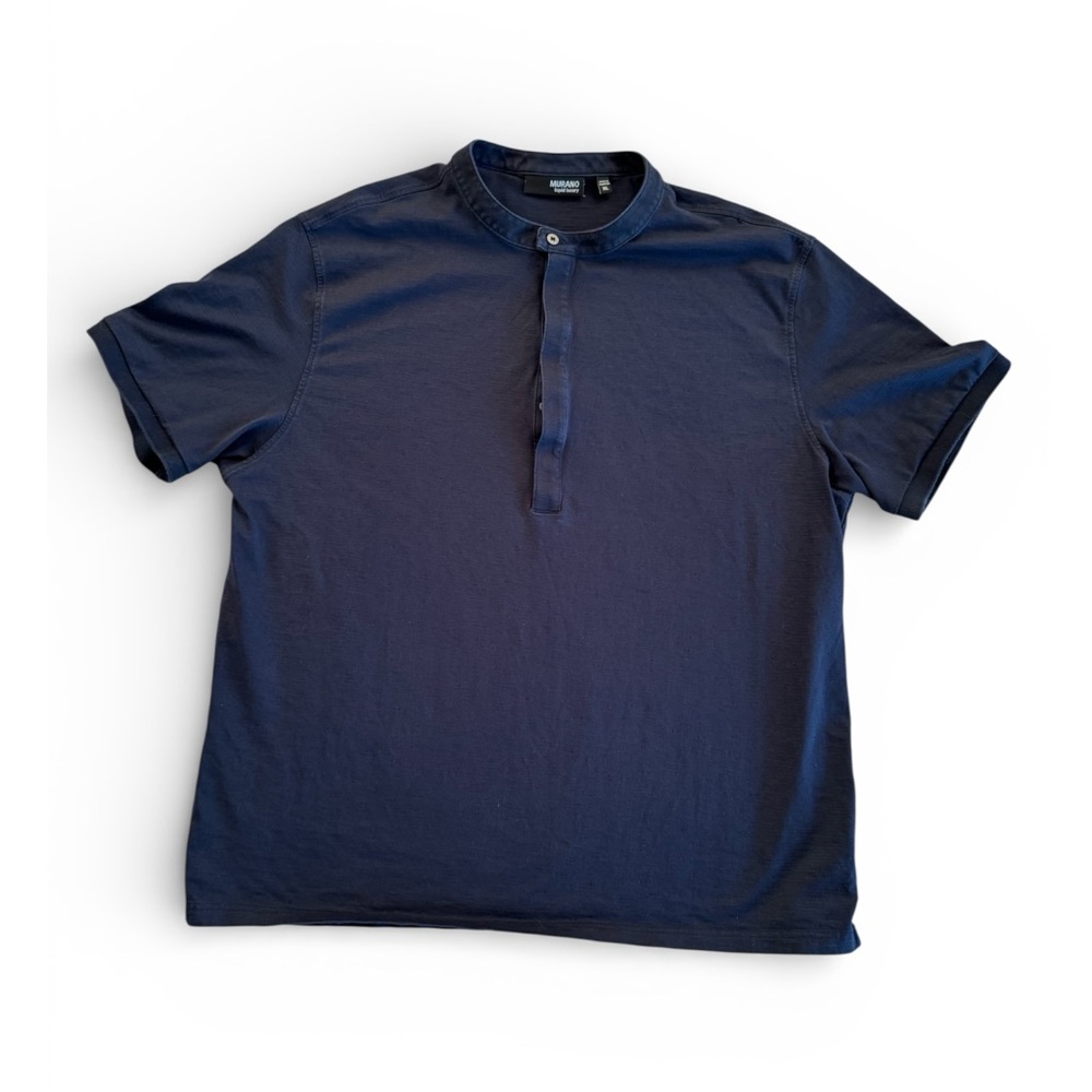 Murano Dark Blue Casual Button Down Shirt Men’s